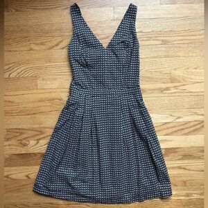 Joie Summer Dress A-Line Black White Pattern XS